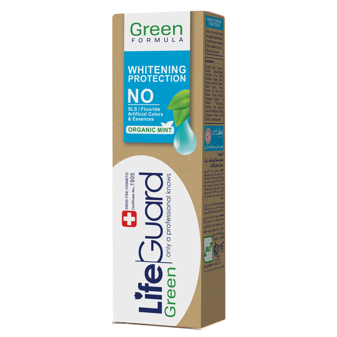 بهترین خمیر دندان سفیدکننده گرین لایفگارد (۱۰۰ گرم)