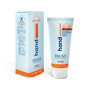 بهترین کرم تخصصی دست ضد آفتاب و آبرسان تراست (+SPF30، بی‌رنگ) (۶۰ میلی‌لیتر)