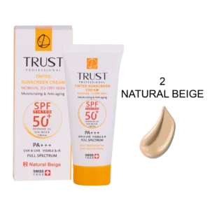 بهترین کرم ضد آفتاب رنگی و ضد پیری بژ طبیعی (پوست خشک تا نرمال)